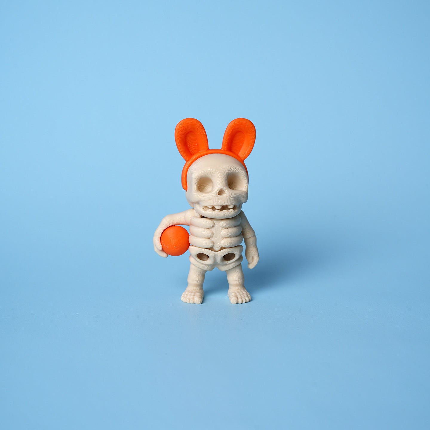 Wholesale 5pcs/pack 3D printed skull figurine office toy small ornaments popular fun creative ugly cute skull skeleton model